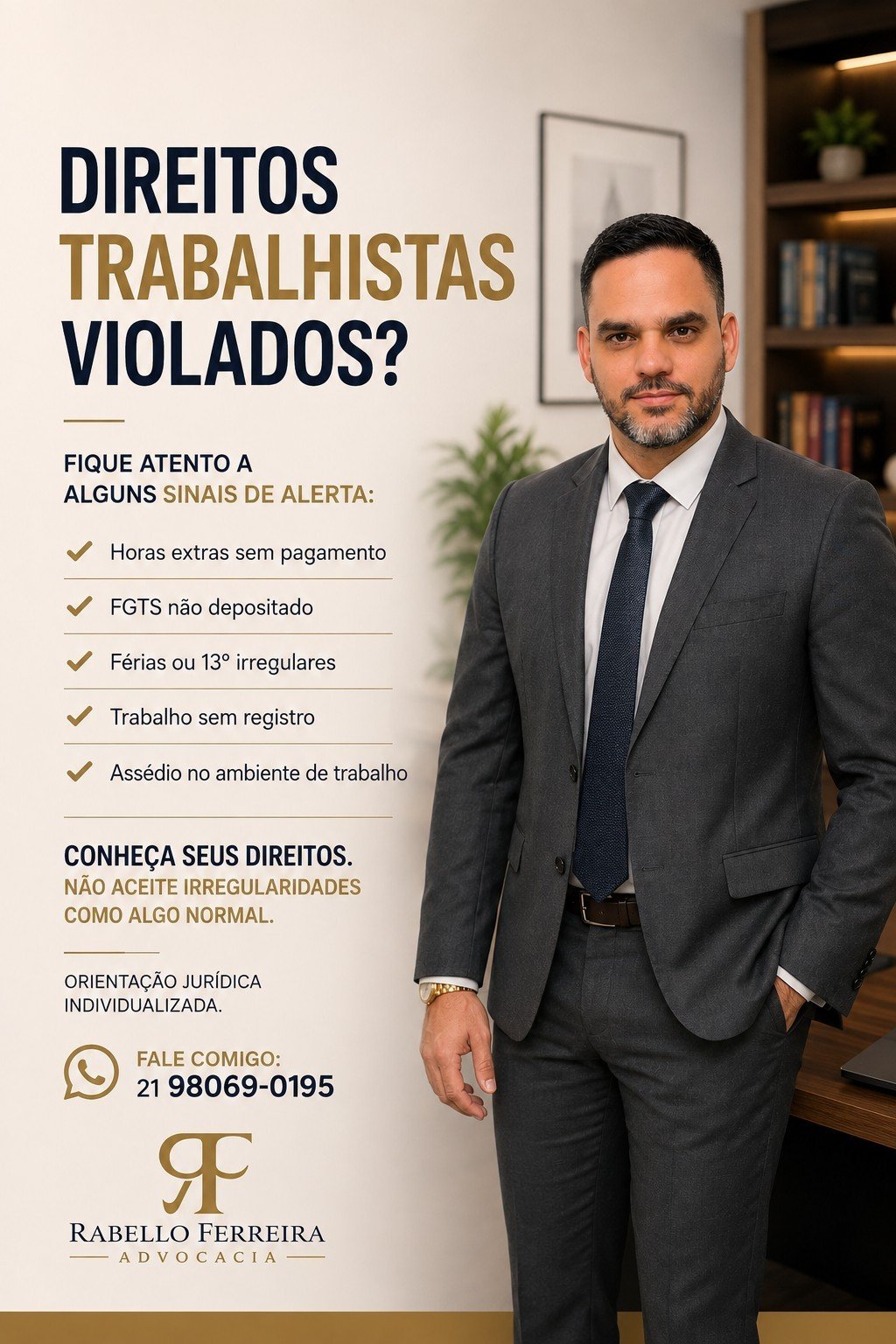 Deividson Rabello em ambiente profissional